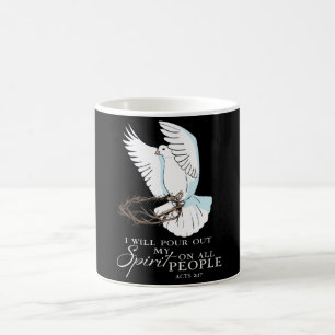 Mug Dove Bird Je Verserai Mon Esprit Sur Toutes Les Pe