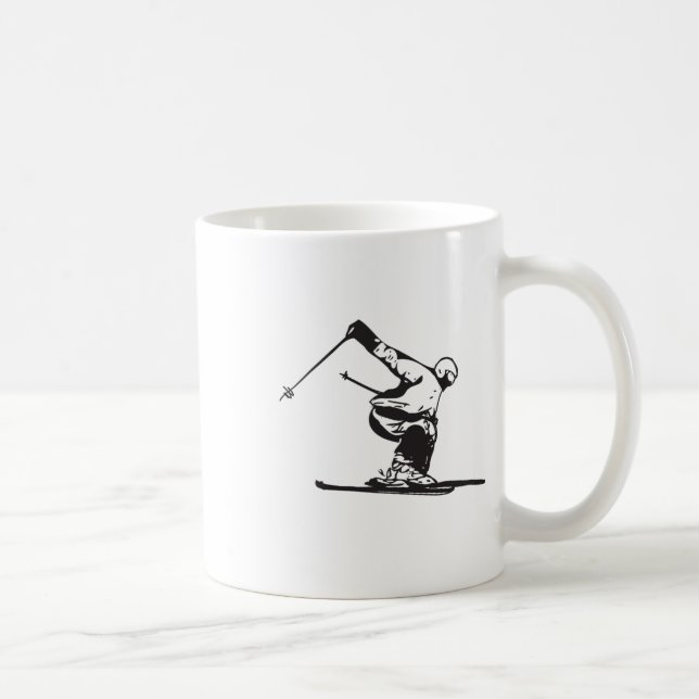 Mug Downhill Skiing Skier  (Droite)