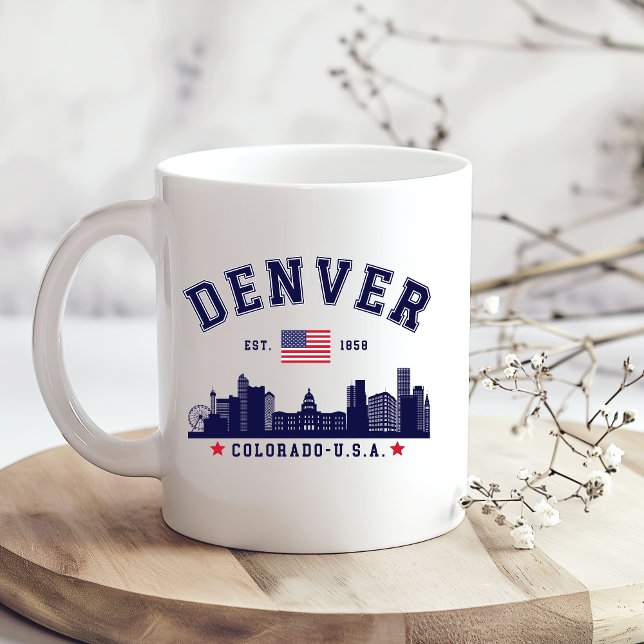 Mug Downtown Denver Skyline Scene (Créateur téléchargé)