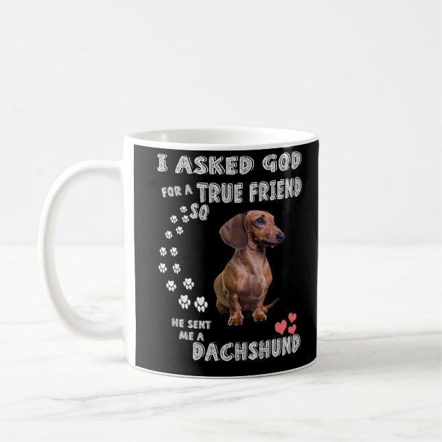 Mug Doxie Girl Gifts, Dachshund Maman (Gauche)