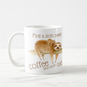 Mug Dozing paresse et bébé mignon a besoin de slogan c