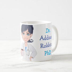 Mug Dr Customisé (Votre nom) et (Meilleur Dr jamais)