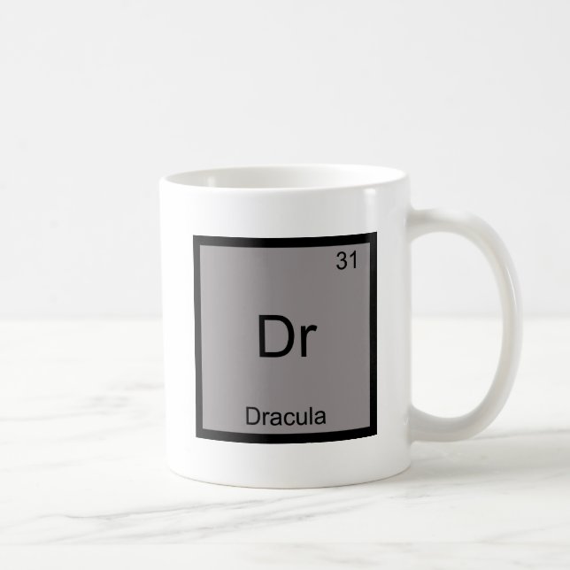 Mug Dr - Dracula T-shirt symbole d'élément de chimie d (Droite)