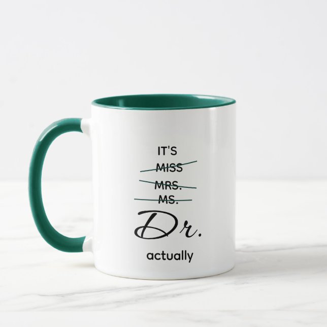 Mug Dr. En fait Dark Green (Gauche)