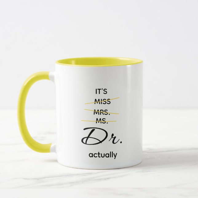 Mug Dr. En fait Jaune (Gauche)