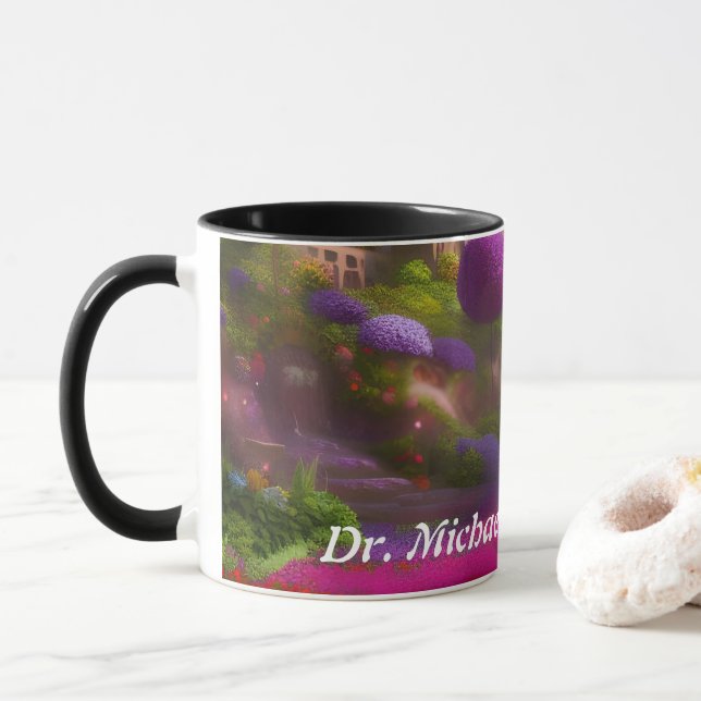 Mug Dr Michael's Morning Tea Personnaliser personnalis (Avec donut)