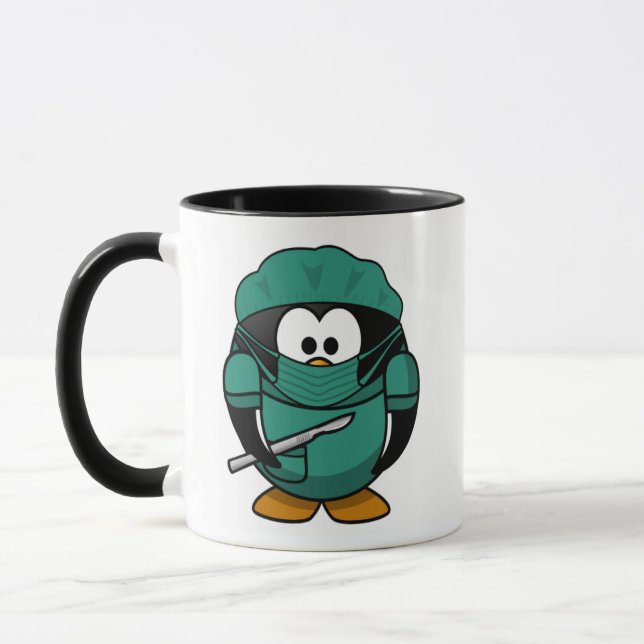 Mug Dr. Penguin Cartoon médicale (Gauche)