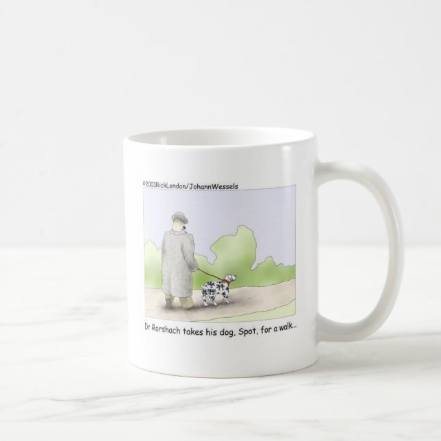 Mug Dr Roarshach Dons de dessin animé, Tee - shirts et (Droite)