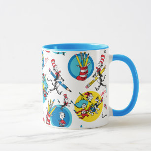 Mug Dr Seuss Caractères avec Motif de crayons