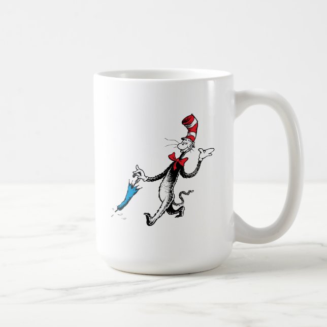 Mug Dr Seuss | Chat dans la marche des parapluies Casq (Droite)