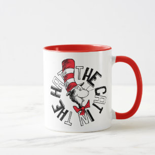 Mug Dr Seuss   Chat dans l'art rond Casquette