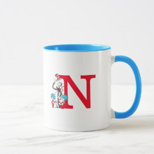 Mug Dr. Seuss Chat dans le Casquette, Chose Un Monogra