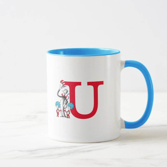 Mug Dr. Seuss Chat dans le Casquette, Thing One Monogr (Droite)