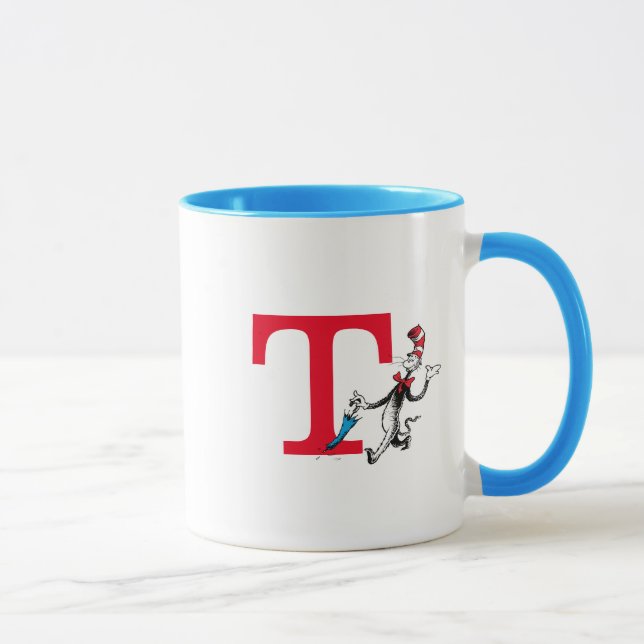 Mug Dr. Seuss Chat dans le Chapeau Parapluie Walk Mono (Droite)