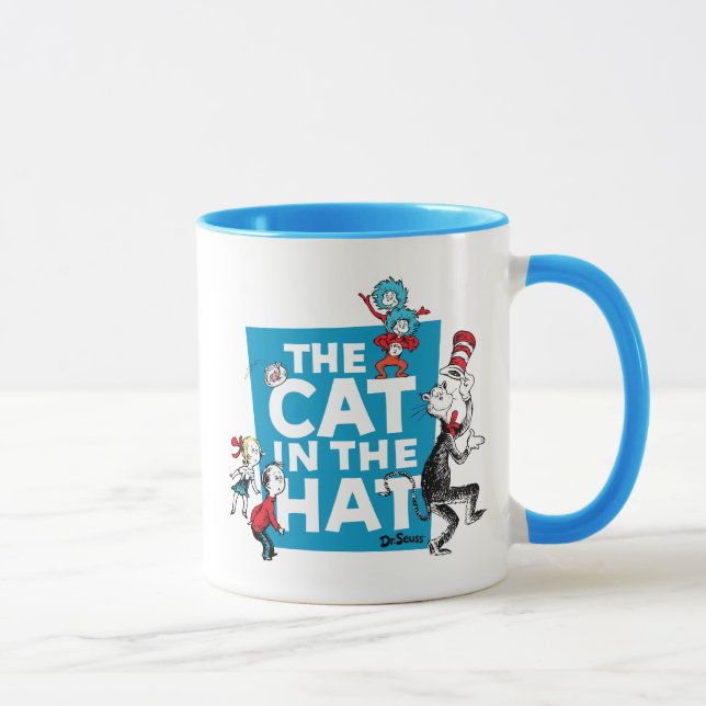 Mug Dr Seuss | Chat dans le logo du Casquette - Caract (Droite)