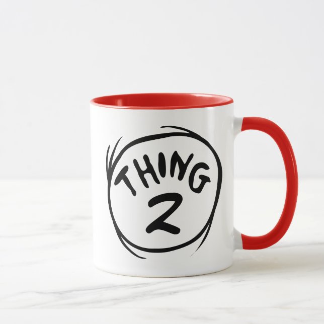 Mug Dr. Seuss | Chose Personnalisée Un Deux (Droite)