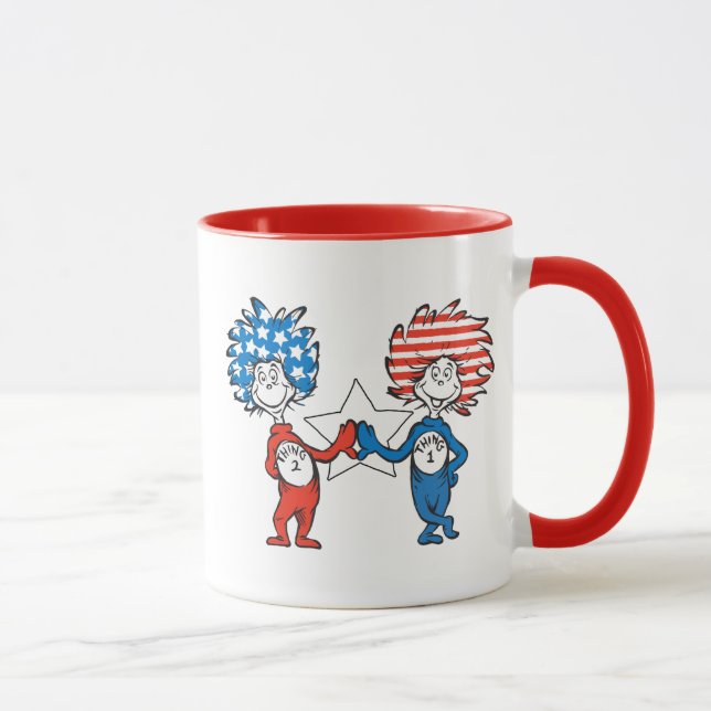Mug Dr. Seuss | Chose Un Chose Deux Graphique Patrioti (Droite)