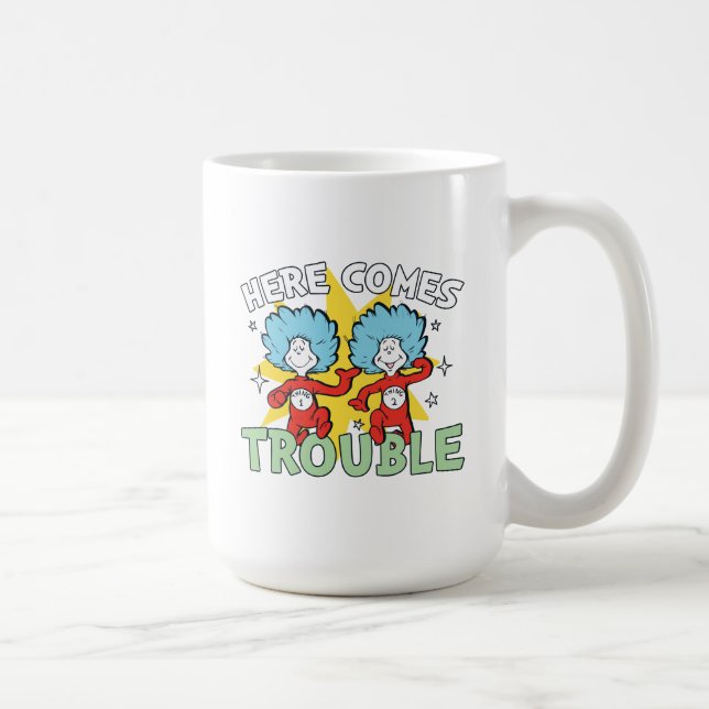 Mug Dr. Seuss | Chose Un Chose Deux Les Ennuis Arriven (Droite)