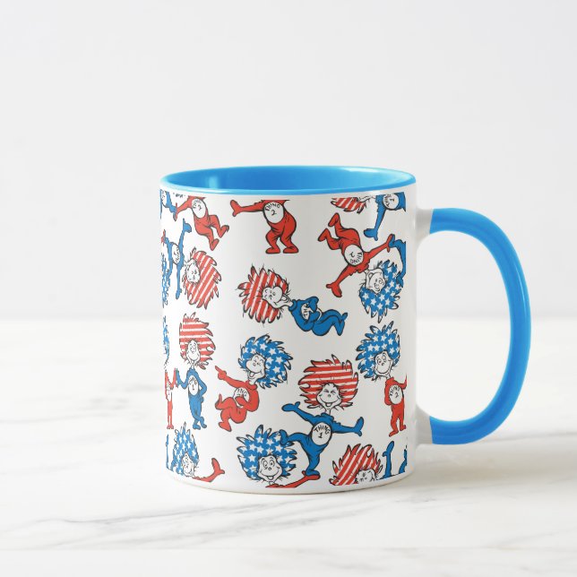 Mug Dr. Seuss | Chose Un Chose Deux motif drapeau amér (Droite)
