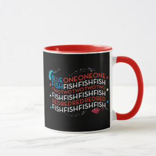 Mug Dr. Seuss Graphique du drapeau américain Red Fis