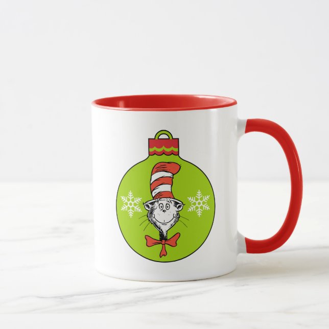 Mug Dr Seuss | Grinch | Chat dans l'ornement Casquette (Droite)
