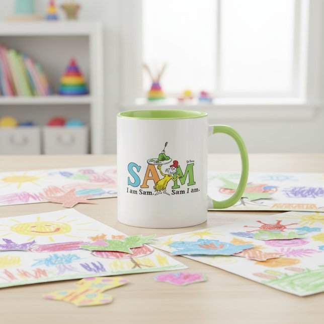 Mug Dr. Seuss | Je suis Sam. Sam je suis. (Créateur téléchargé)