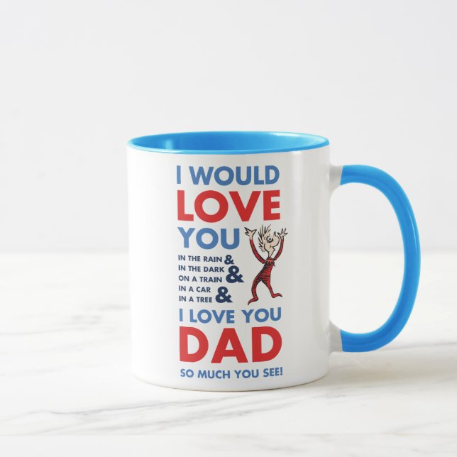 Mug Dr Seuss | Je T'Aime Papa Tant Que Tu Vois (Droite)