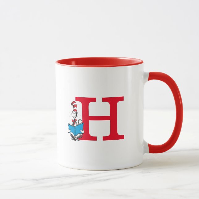Mug Dr. Seuss Le Chat dans le Chapeau - Monogramme de  (Droite)