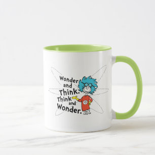 Mug Dr Seuss Merveilleuse et réfléchis. Pensez et ét