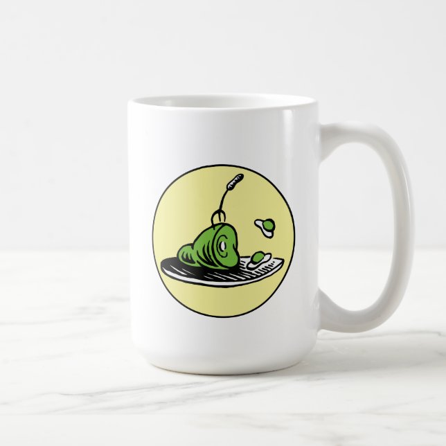 Mug Dr Seuss | Oeufs verts et icône de jambon (Droite)