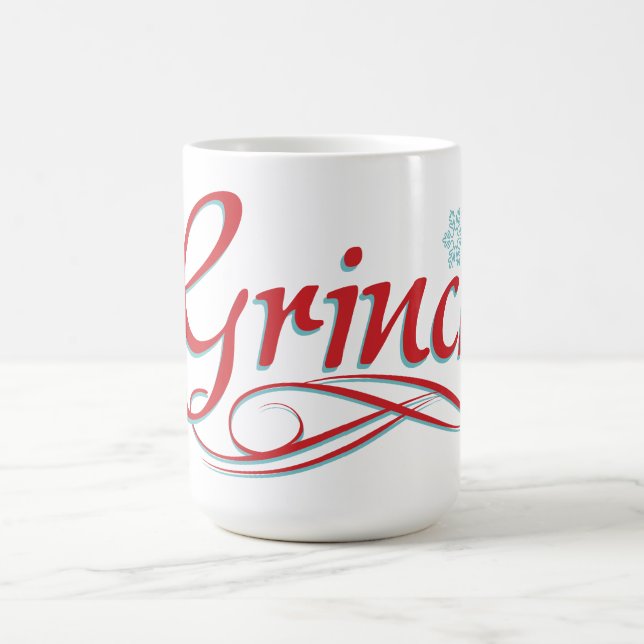 Mug Dr. Seuss | The Grinch - Red and Blue Script (Centre)