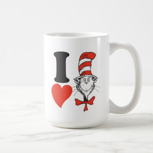 Mug Dr. Seuss Valentine   I Heart The Cat in the Hat