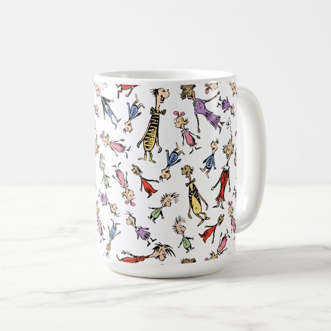 Mug Dr. Seuss Whoville Characters Festive Pattern (Devant droit)