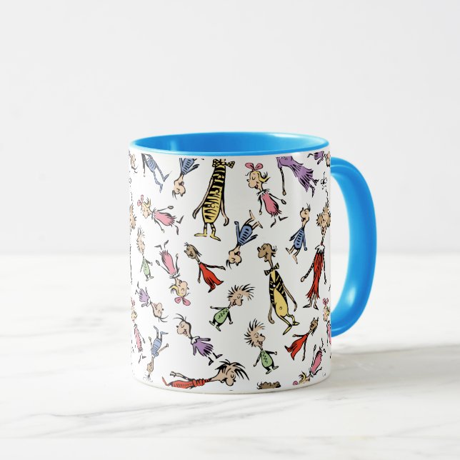 Mug Dr. Seuss Whoville Characters Festive Pattern (Devant droit)