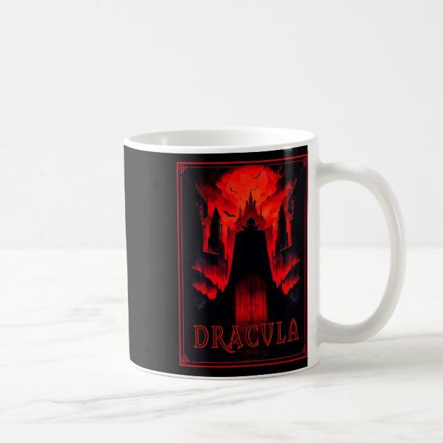 Mug Dracula Gothique Horreur Vampire Art -halloween Va (Droite)