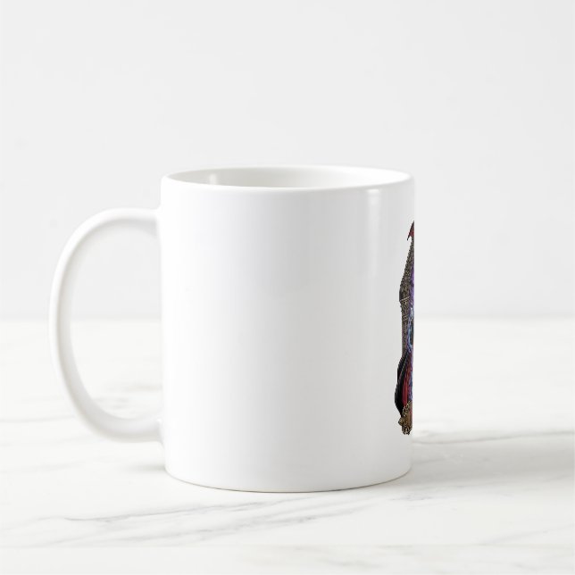 Mug Dracula Halloween Lune Rouge Chauves-Souris Crâne_ (Gauche)