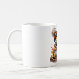 Mug Dragon à l'automne confortable avec café