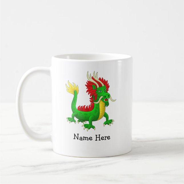 Mug Dragon asiatique coloré (Gauche)
