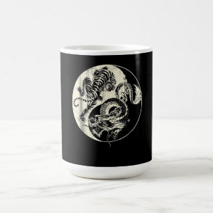 Mug Dragon Avec Tigre Tattoo YIN Et Yang Beast Combat