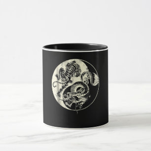 Mug Dragon Avec Tigre Tattoo YIN Et Yang Beast Combat