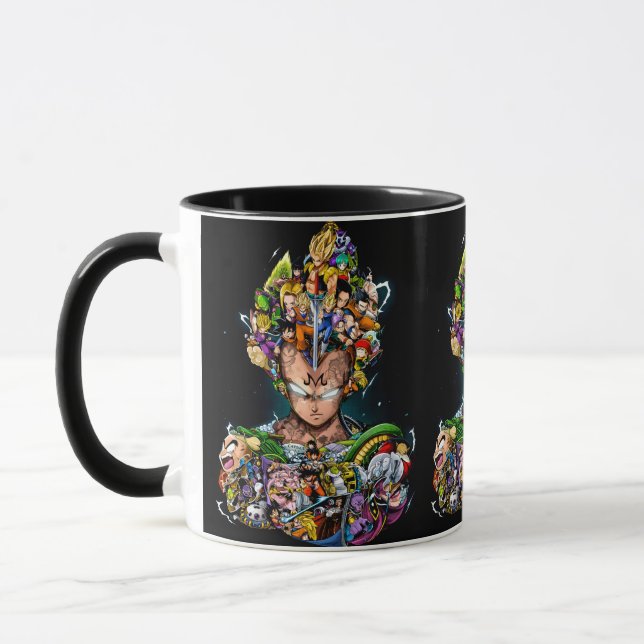 Mug Dragon Ball Vegeta Anime Fanart (Gauche)