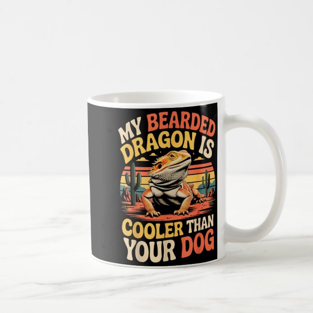 Mug Dragon barbu Refroidisseur Reptile Animal Barbu (Droite)