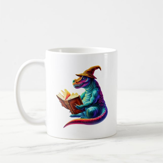 Mug Dragon Bookworm - Joli Imaginaire de lecture Lover (Gauche)