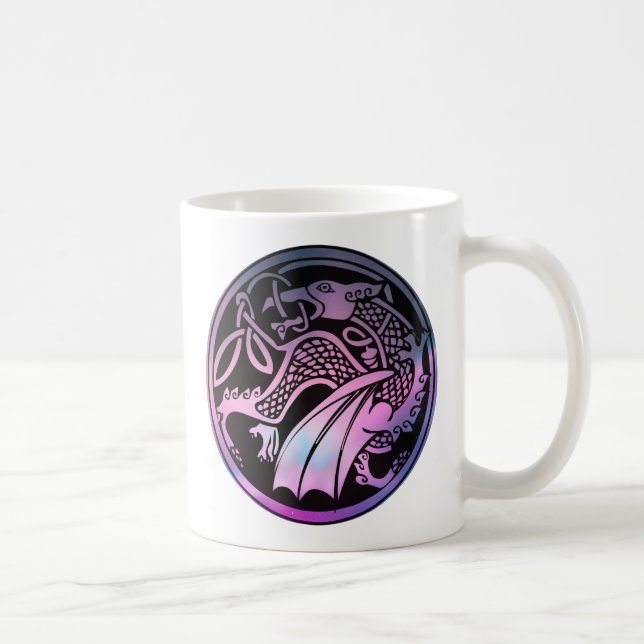 Mug Dragon Celtique Rond (Droite)