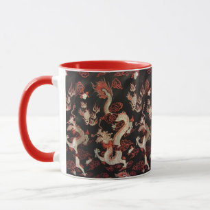 Mug Dragon chinois d'argent