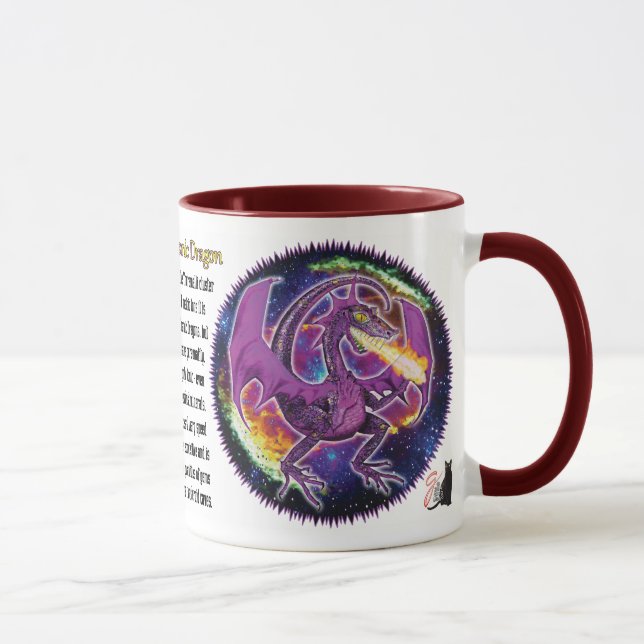 Mug Dragon cosmique de Tourmaline (Droite)