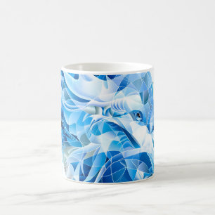 Mug Dragon de Mosaïque Ciel Bleu