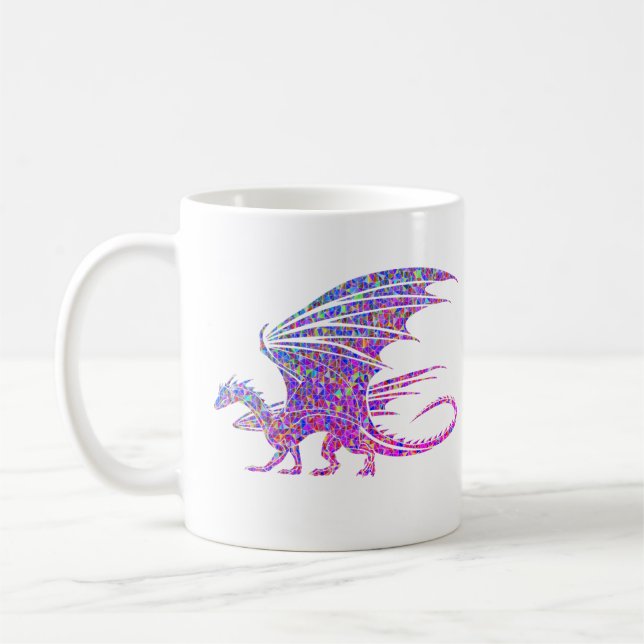 Mug Dragon de mosaïque Extraordinaire (Gauche)
