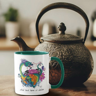 Mug Dragon d'eau chinois Poisson Koi