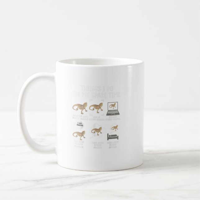 Mug Dragon Drôle Porté Chemises Lizard Porté Dragon (Gauche)